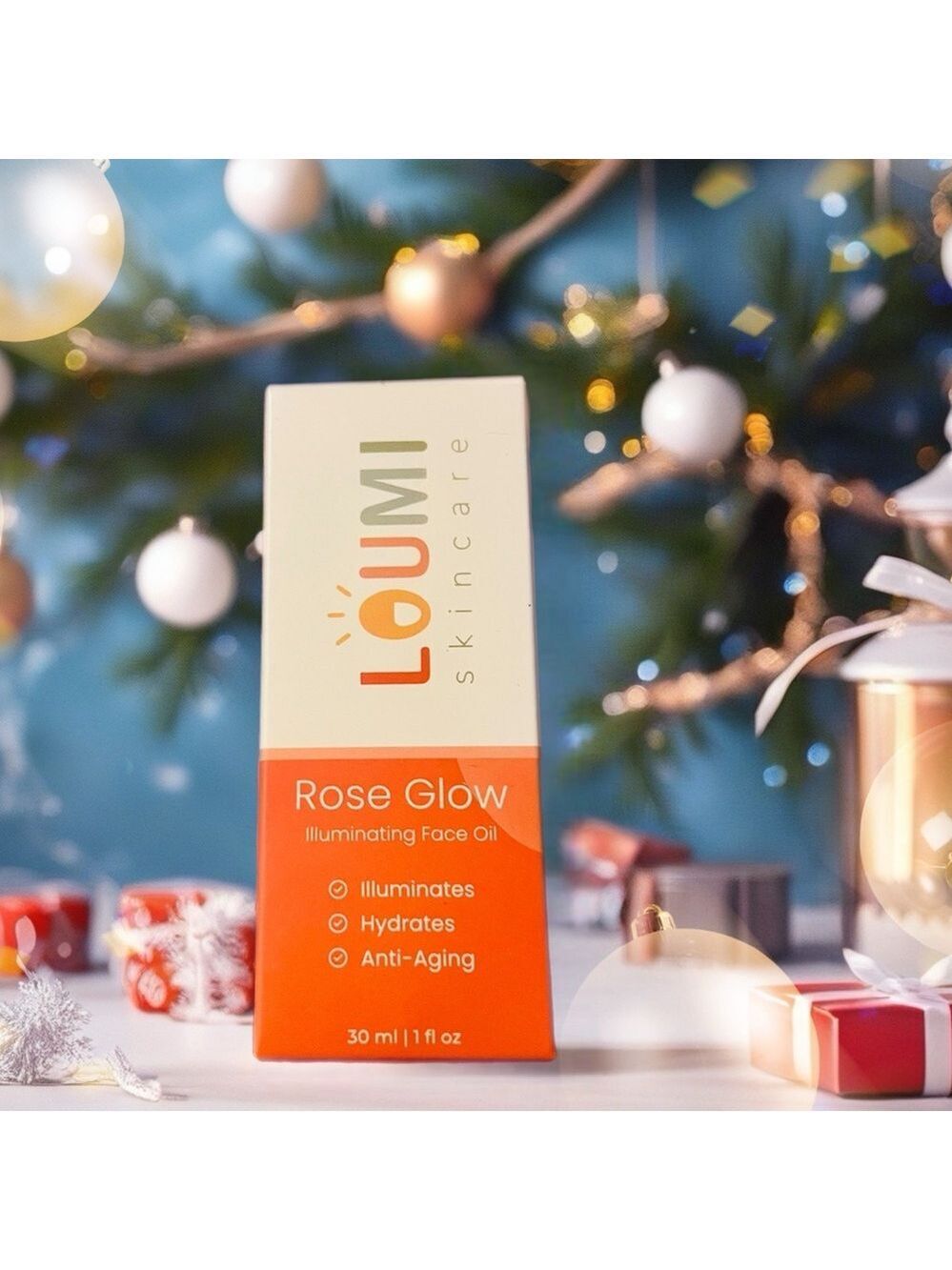 LOUMI Skincare Rose Glow Illuminating Face Oil BNIB 30mL
